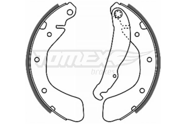 TOMEX BRAKES stabdžių trinkelių komplektas TX 20-17